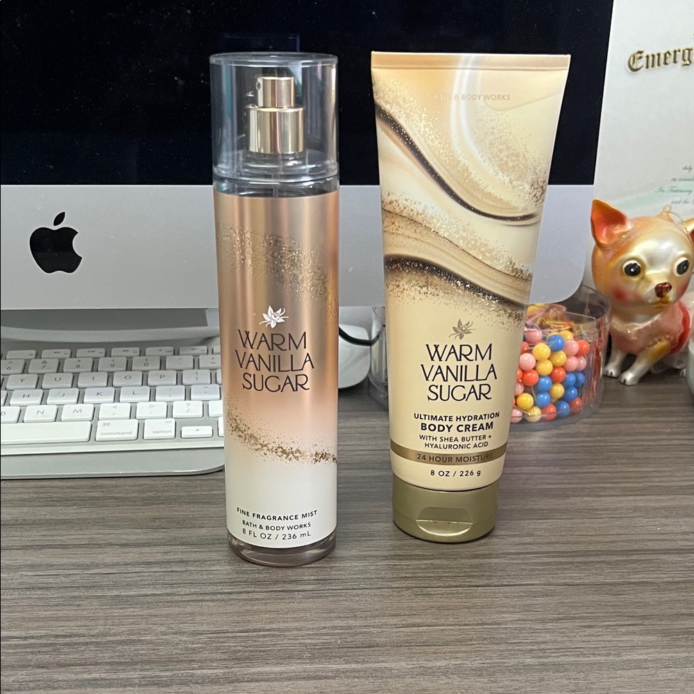 Bath & Body Works Warm Vanilla Sugar Mist and Cream Set